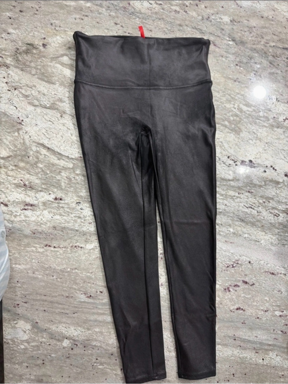 SPANX Black Faux Leather High-Rise Leggings NWOT